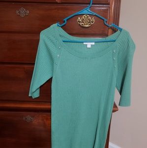 New York @ co. Short sleeve sweater.
